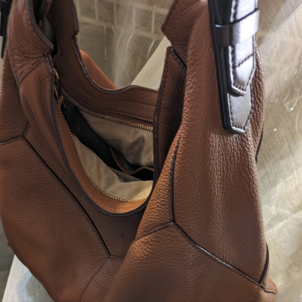 Ralph Lauren leather hobo bag